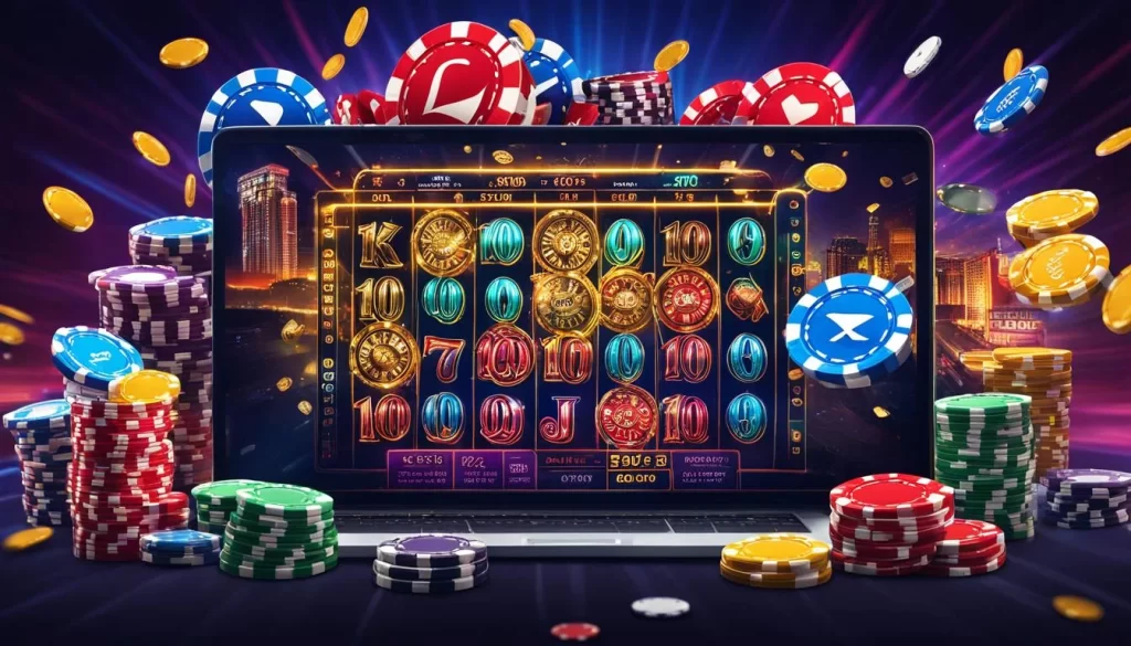 Một game thủ đang chơi eSports với bàn phím và màn hình, thể hiện cá cược eSports tại shbet80 login